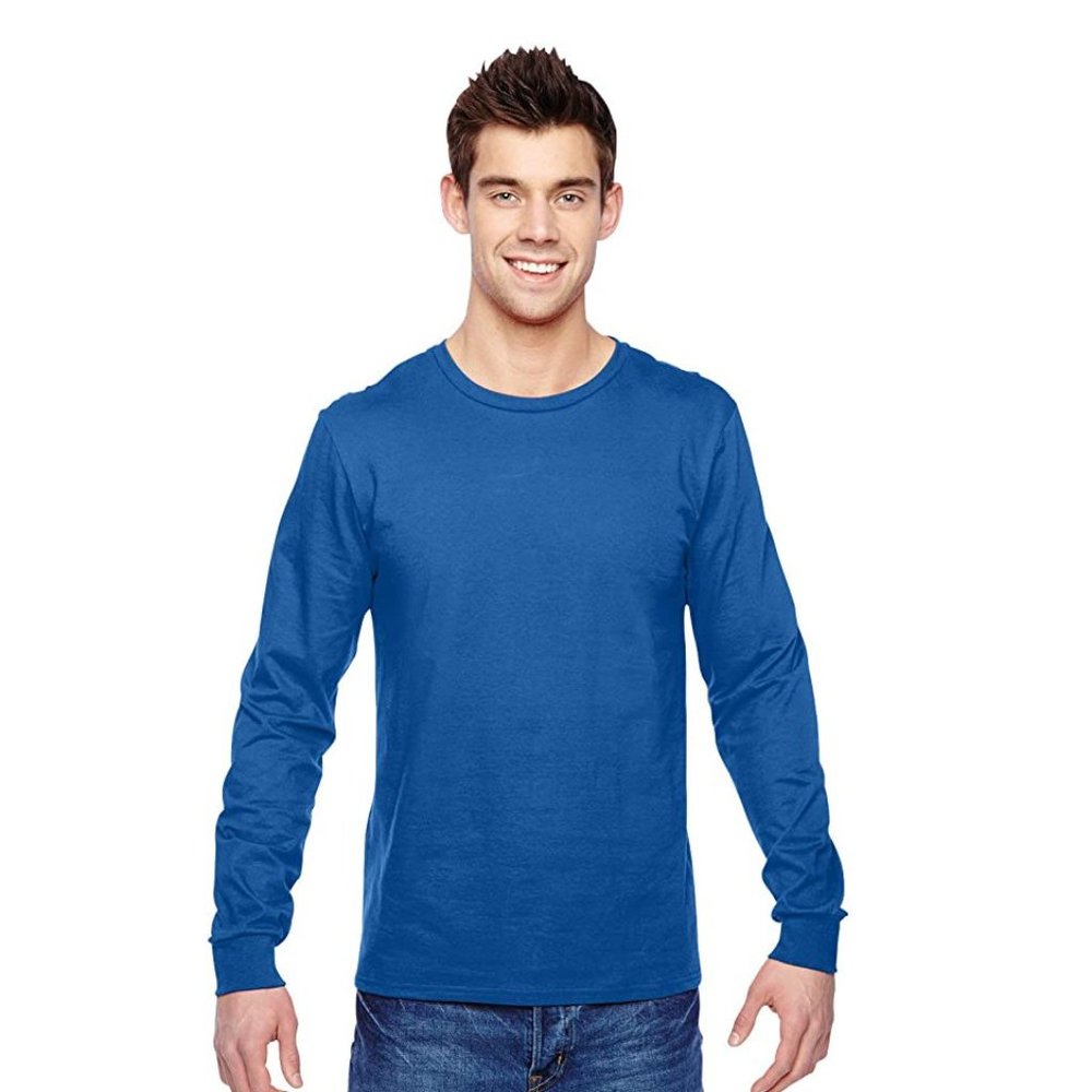 Fruit of the Loom Adult 4.7 oz. Sofspun® Jersey Long Sleeve TShirt - SFLR -Royal